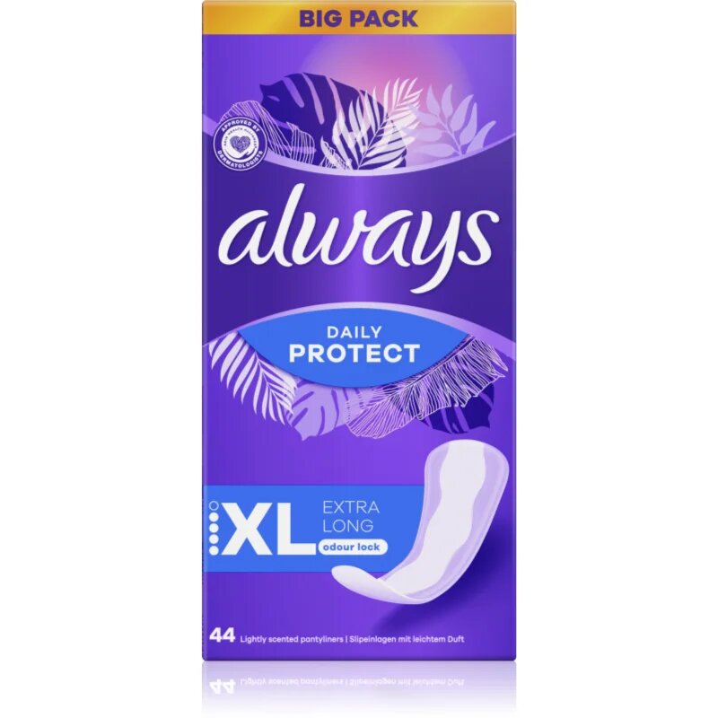 Always Dailies Long Plus Extra tisztasági betétek 44 db