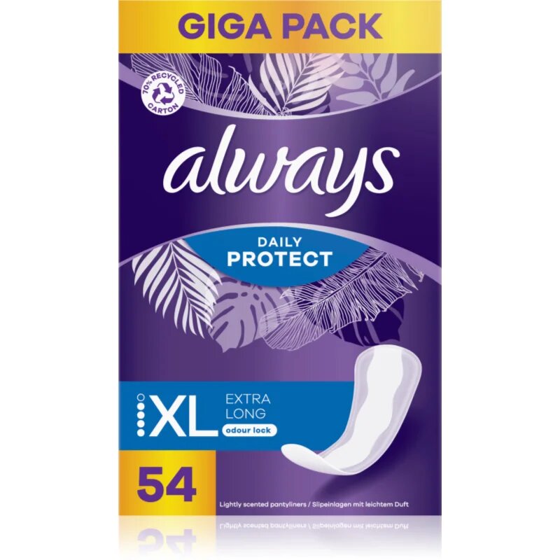 Always Daily Protect Extra Long tisztasági betétek illatosított 54 db