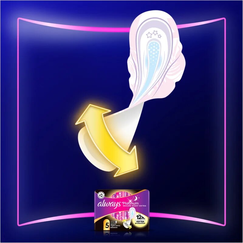 Always Platinum Secure Night Size 4 egészségügyi betétek 10 db