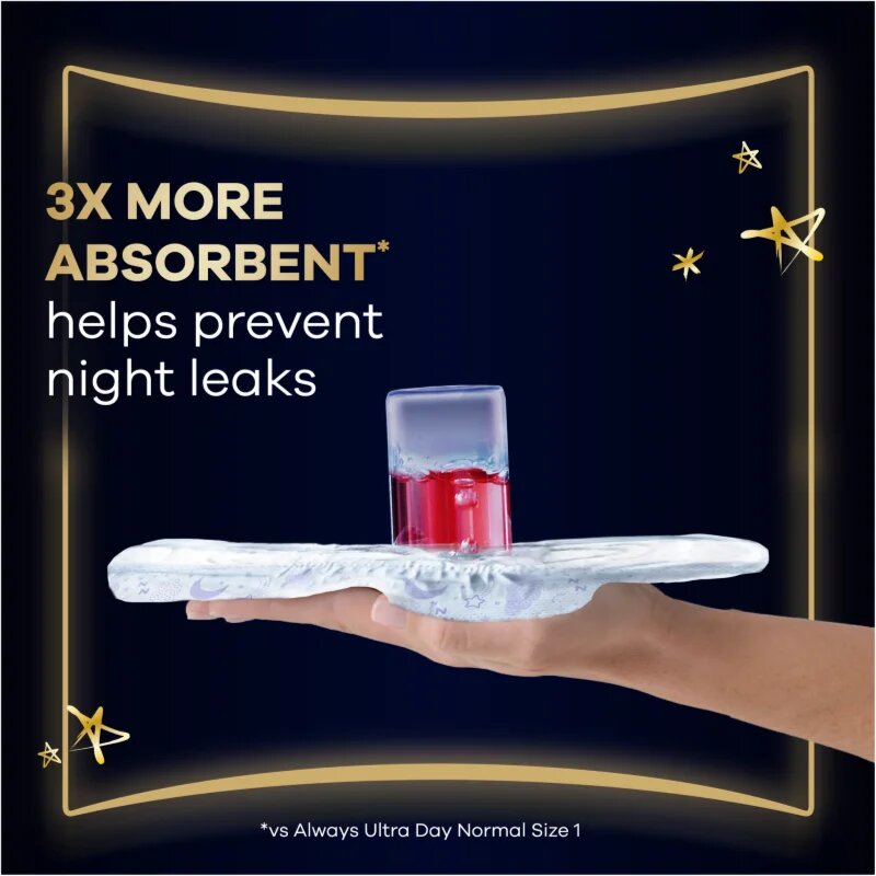 Always Ultra Secure Night Extra Size 5 egészségügyi betétek éjszakára 32 db