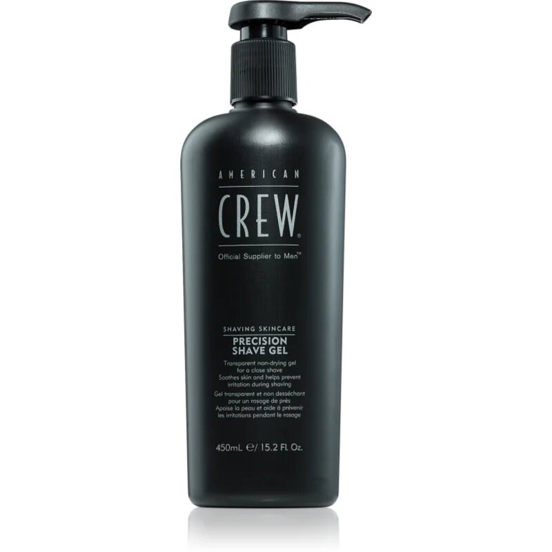 American Crew Shave & Beard Precision Shave Gel borotválkozási gél az érzékeny arcbőrre 450 ml