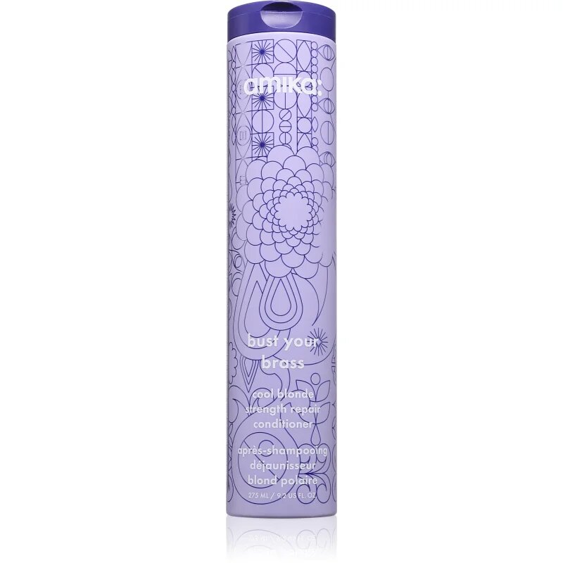 amika Bust Your Brass Cool Blonde Strenght Repair Conditioner kondicionáló szőke hajra 275 ml