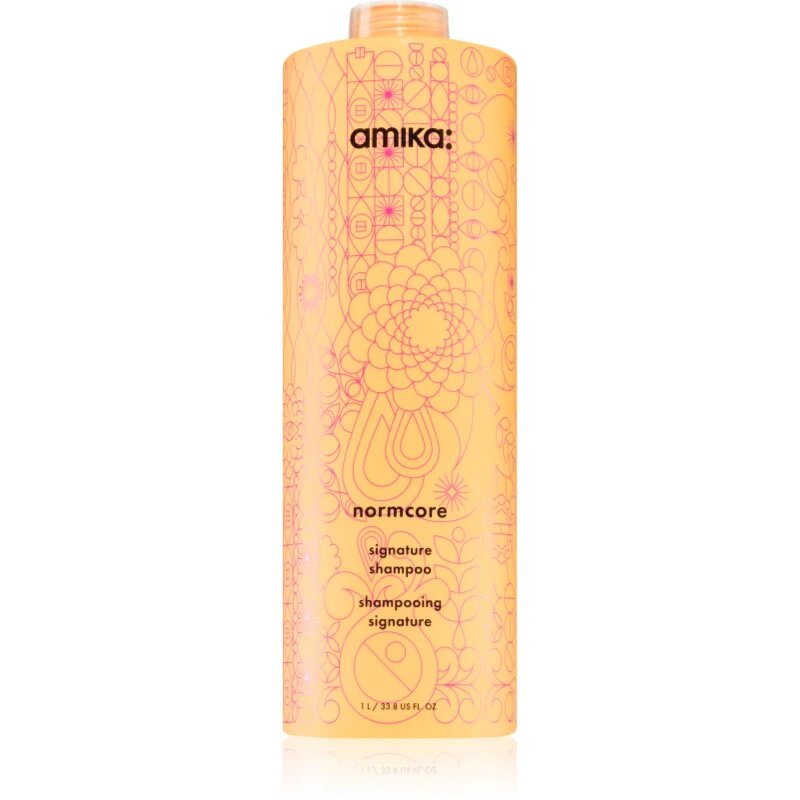 amika Normcore Signature Shampoo finom állagú sampon minden hajtípusra 1000 ml