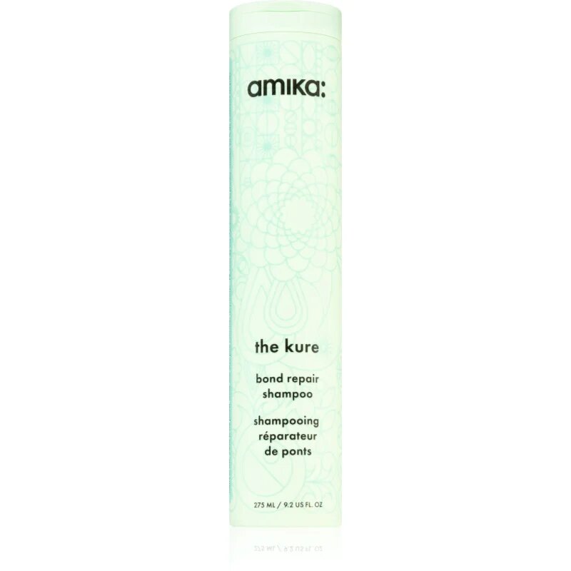 amika The Kure Bond Repair Shampoo mélyregeneráló sampon száraz és sérült hajra fehérjével 275 ml