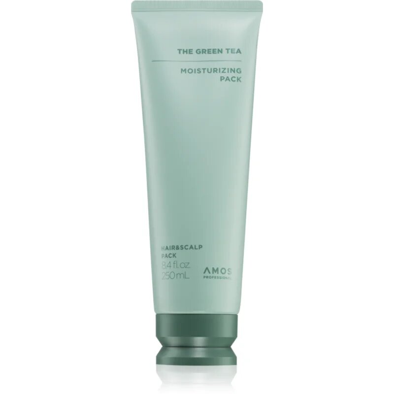 AMOS PROFESSIONAL The Green Tea Moisturizing Pack hidratáló balzsam hajhullás ellen 250 ml