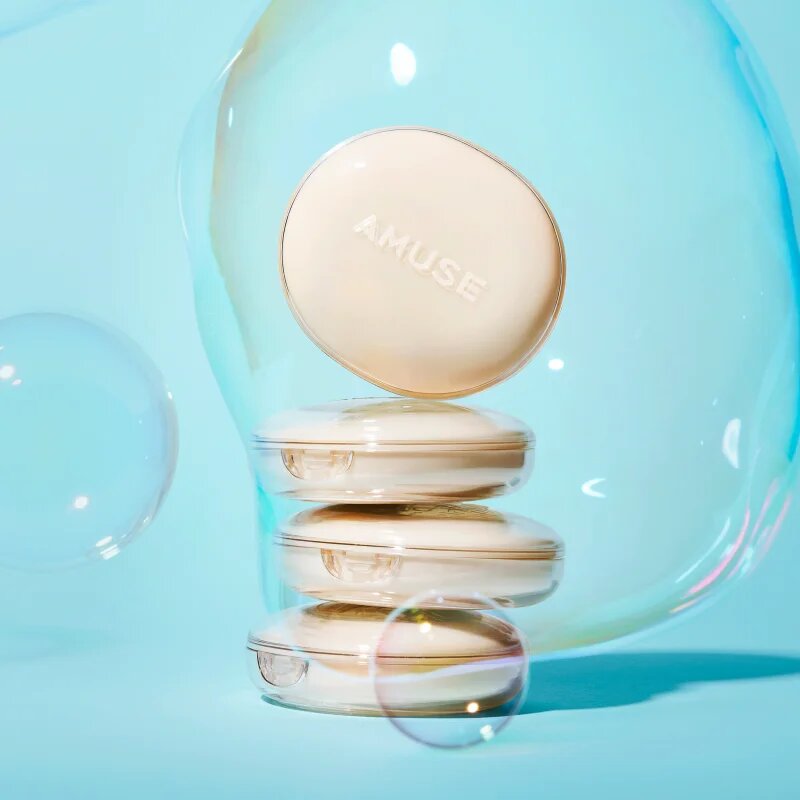 AMUSE Dew Jelly Master Cushion tartós alapozó sminkszivaccsal közepes UV védelemmel árnyalat 02 Healthy 15 g