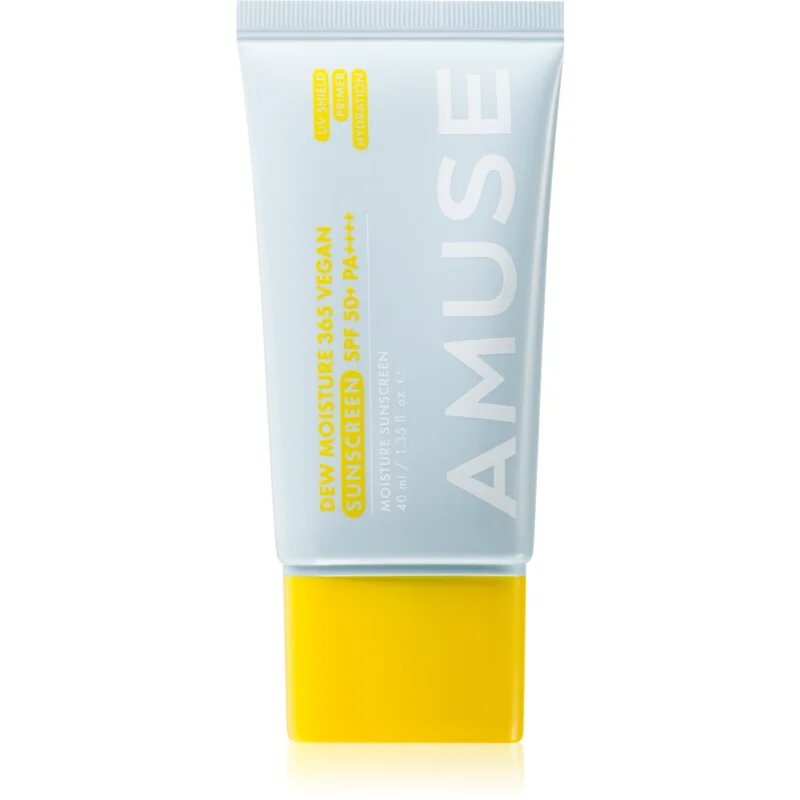 AMUSE Dew Moisture 365 Vegan Sunscreen napozó fluid az arcra hidratáló hatással 40 ml