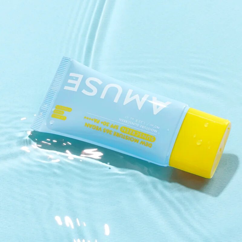 AMUSE Dew Moisture 365 Vegan Sunscreen napozó fluid az arcra hidratáló hatással 40 ml