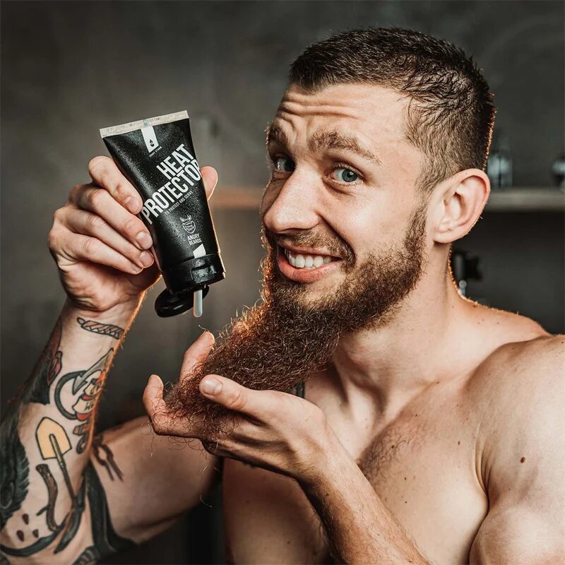 Angry Beards Heat Protector Johnny Storm krém szakállra Heat Protector 75 ml