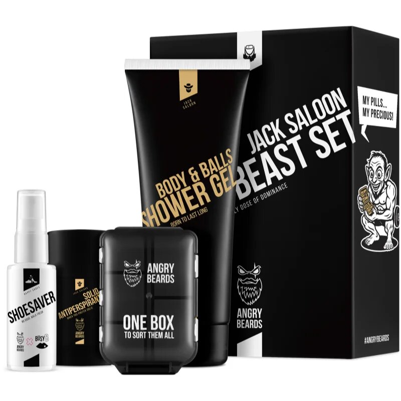 Angry Beards Jack Saloon Active Beast Set szett sportolóknak