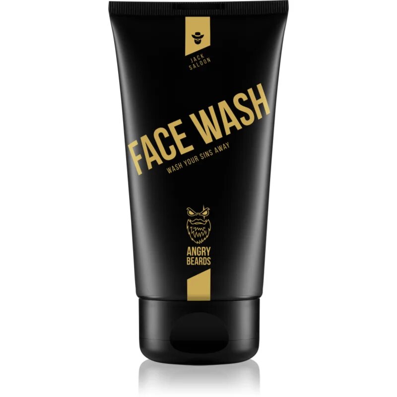 Angry Beards Jack Saloon Face Wash tisztító gél az arcra uraknak 150 ml