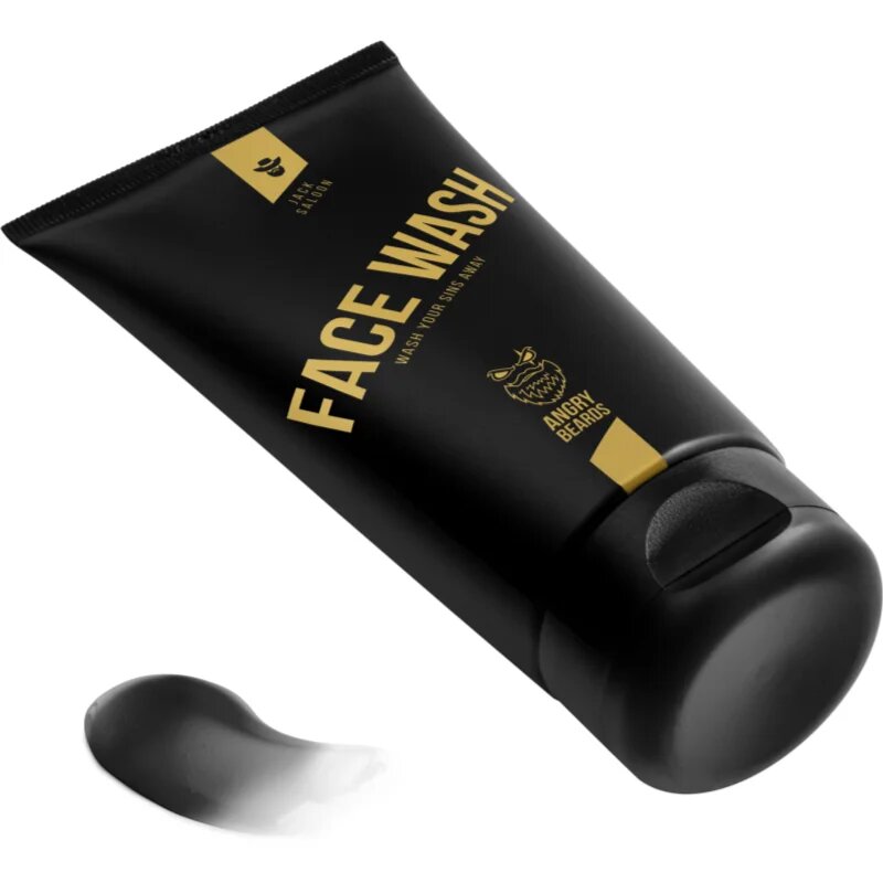 Angry Beards Jack Saloon Face Wash tisztító gél az arcra uraknak 150 ml
