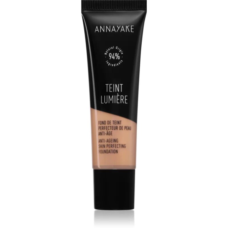 Annayake Teint Lumiere Anti-Ageing Skin Perfecting Foundation make-up a ráncok ellen élénkítő hatással árnyalat 10 light rosé 30 ml