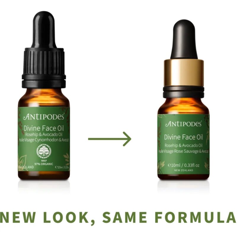 Antipodes Divine Face Oil Rosehip & Avocado Oil védő szérum a bőröregedés első jeleinek eltüntetésére 10 ml