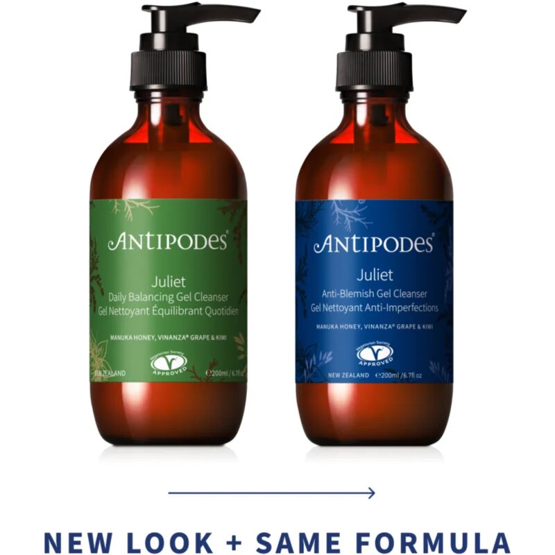 Antipodes Juliet Anti-Blemish Gel Cleanser tisztító gél a bőr tökéletlenségei ellen 200 ml