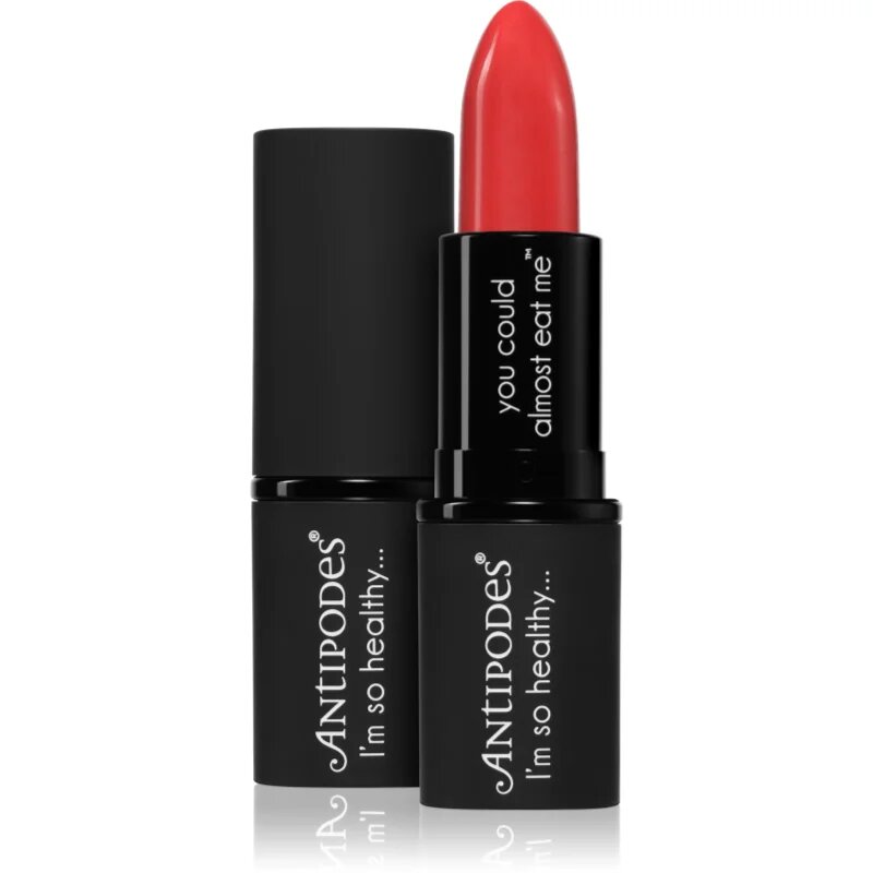 Antipodes Moisture-Boost Natural Lipstick tápláló rúzs árnyalat South Pacific Coral 4 g