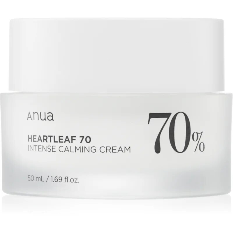 Anua Heartleaf 70% Intense Calming Cream intenzív nyugtató és védő krém minden bőrtípusra beleértve az érzékeny bőrt is 50 ml