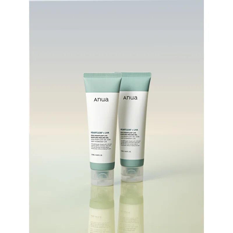 Anua Heartleaf LHA Moisture Peeling Gel gyengéd géles peeling az aknéra hajlamos érzékeny bőrre 120 ml