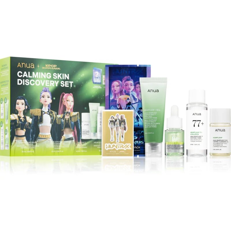 Anua K-Pop Demon Hunters Calming Skin Discovery Set ajándékszett az arcbőr megnyugtatására