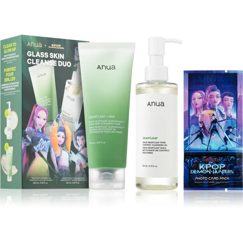Anua K-Pop Demon Hunters Double Cleansing Duo Set ajándékszett mélytisztításhoz