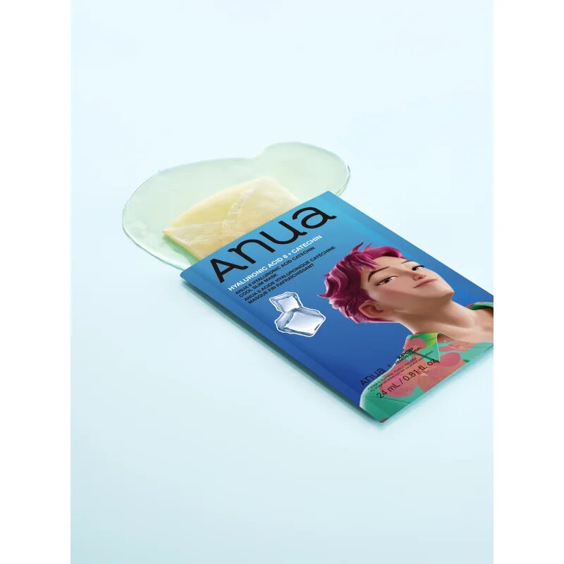 Anua K-Pop Demon Hunters Hyaluronic Acid 8 + Catechin hidratáló gézmaszk hűsítő hatással 23 ml