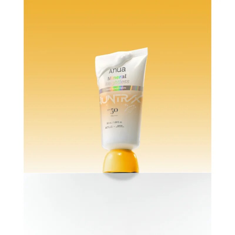 Anua K-Pop Demon Hunters Mineral Weightless Finish Sunscreen gyengéd védő arckrém SPF 50 50 ml