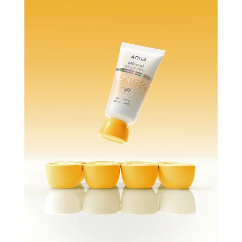 Anua K-Pop Demon Hunters Mineral Weightless Finish Sunscreen gyengéd védő arckrém SPF 50 50 ml