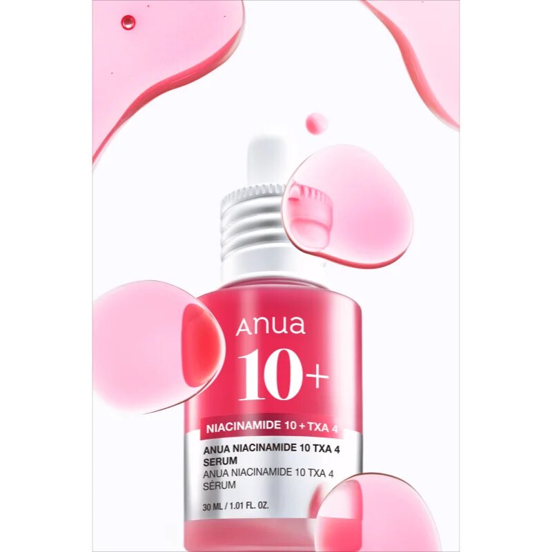 Anua Niacinamide 10% + TXA 4% Dark Spot Correcting Serum élénkítő szérum egységesíti a bőrszín tónusait 30 ml