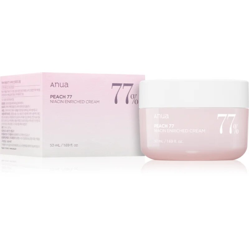 Anua Peach 77% Niacin Enriched Cream megújító hidratáló krém 50 ml