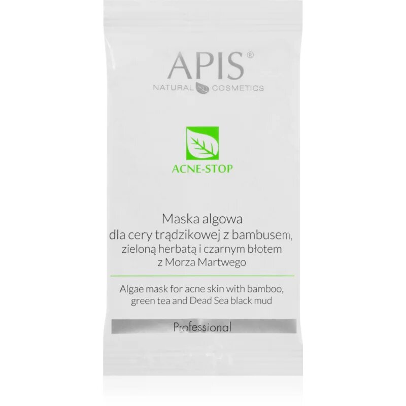 Apis Natural Cosmetics Acne-Stop Professional tisztító és lágyító maszk az aknéra hajlamos zsíros bőrre 20 g