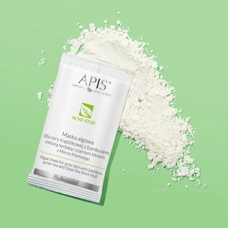 Apis Natural Cosmetics Acne-Stop Professional tisztító és lágyító maszk az aknéra hajlamos zsíros bőrre 20 g