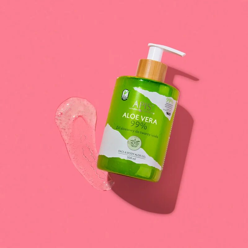 Apis Natural Cosmetics Aloe Vera intenzív hidratáló gél arcra testre és hajra 300 ml