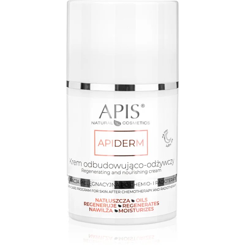Apis Natural Cosmetics Apiderm éjszakai regeneráló krém tápláló hatással 50 ml