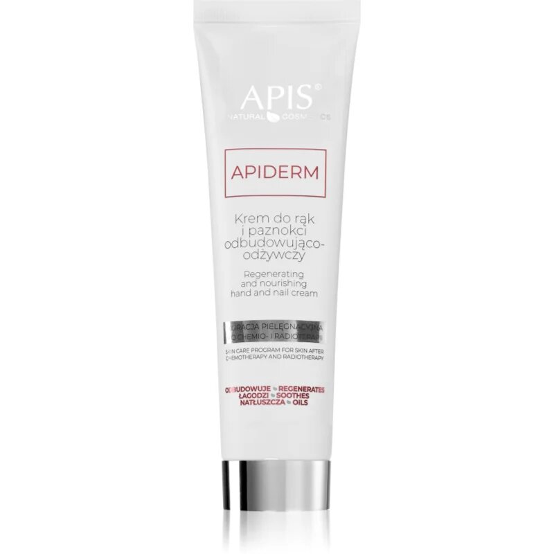 Apis Natural Cosmetics Apiderm Krém kéz- és körömápoló krém kemoterápia és sugárkezelés után 100 ml