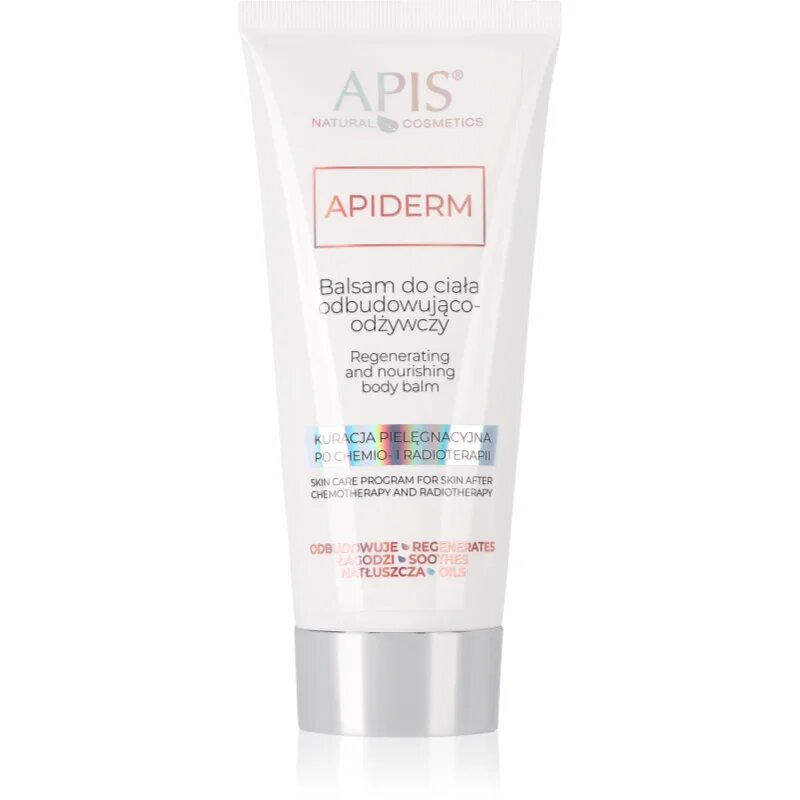 Apis Natural Cosmetics Apiderm megújító testápoló krém kemoterápia és sugárkezelés után 200 ml
