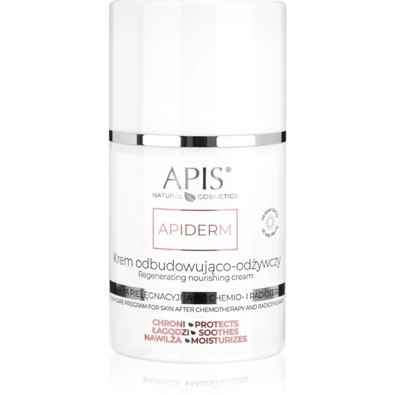Apis Natural Cosmetics Apiderm nappali krém az arcbőr regenerálásáért és táplálásáért SPF10 50 ml