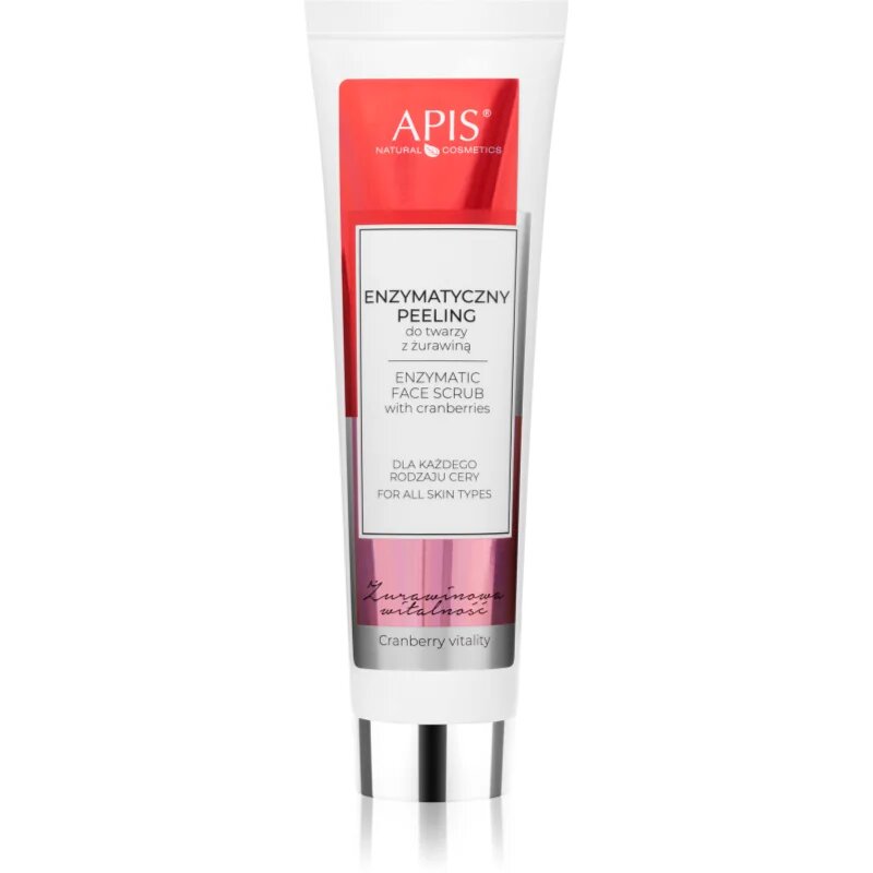 Apis Natural Cosmetics Cranberry Vitality gyengéd enzimatikus peeling 100 ml