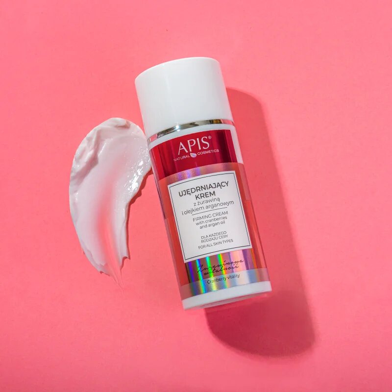 Apis Natural Cosmetics Cranberry Vitality gyengéd feszesítő krém arcra nyakra és dekoltázsra 100 ml