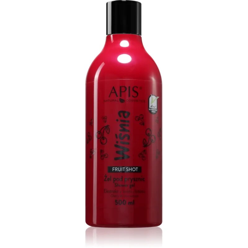 Apis Natural Cosmetics Fruit Shot Cherry tusfürdő gél 500 ml