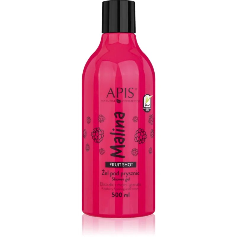 Apis Natural Cosmetics Fruit Shot Raspberry tusfürdő gél 500 ml
