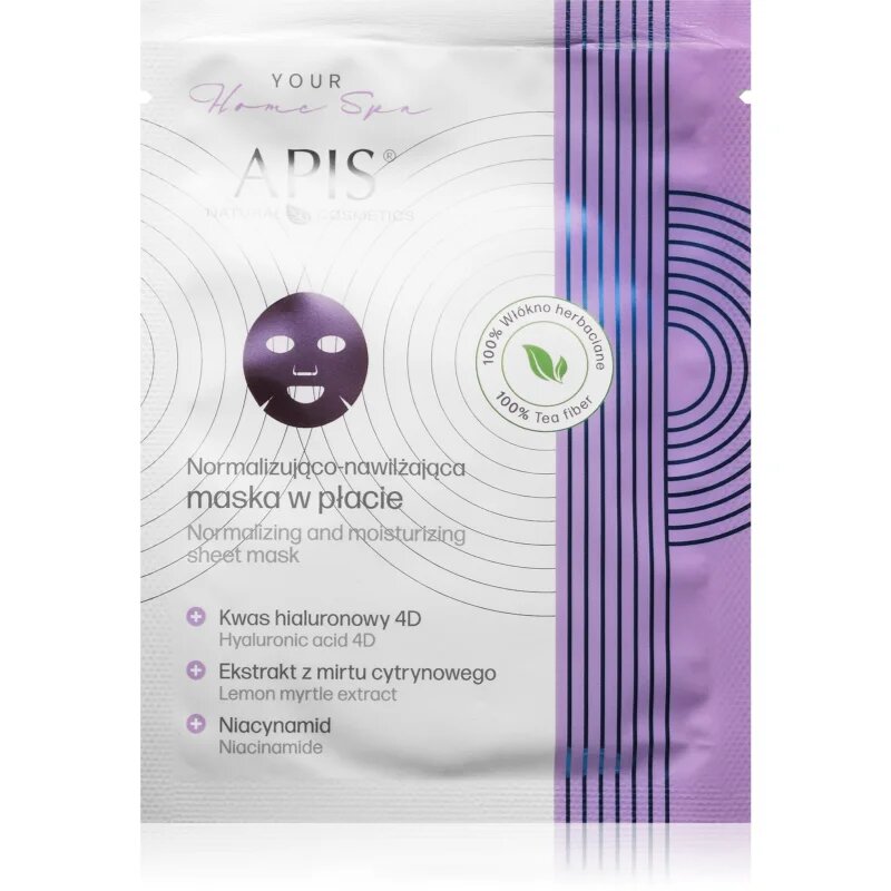 Apis Natural Cosmetics Home Spa hidratáló gézmaszk az arcra 20 g