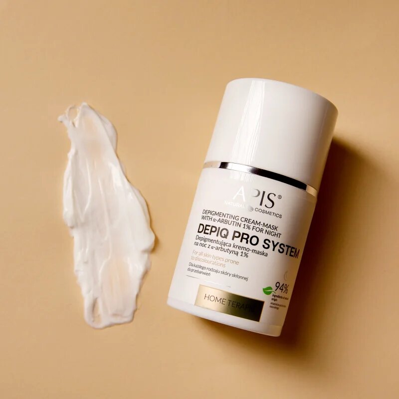 Apis Natural Cosmetics Home TerApis megújító éjszakai krémes arcmaszk a hiperpigmentációs bőrre 50 ml