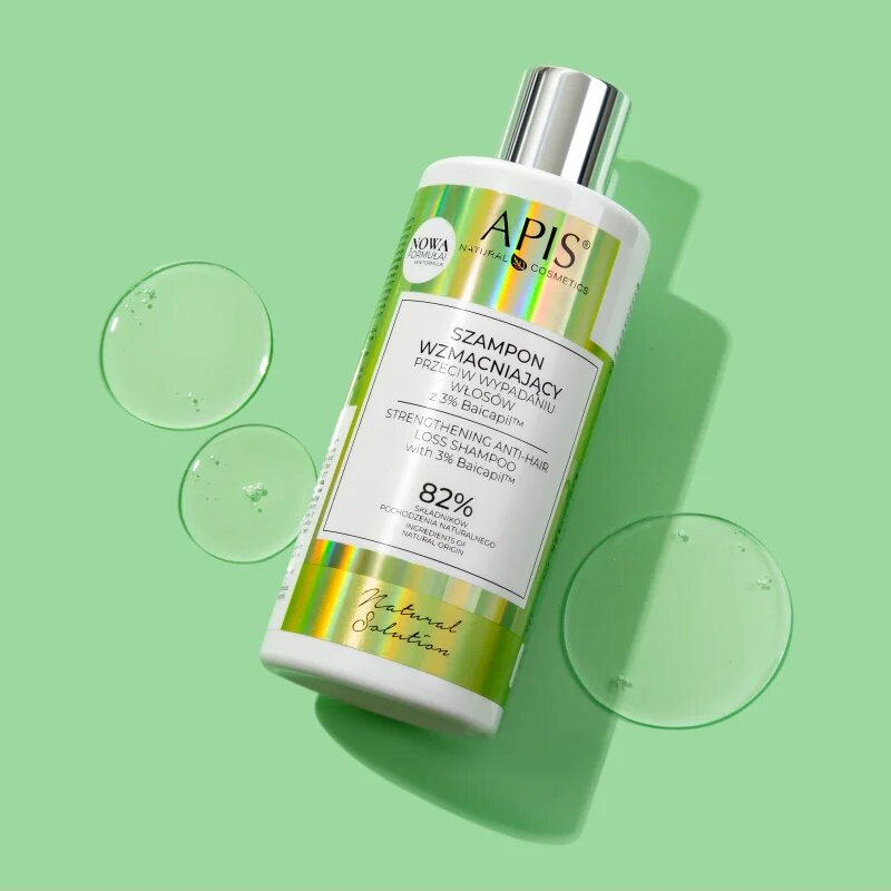 Apis Natural Cosmetics Natural Solution 3% Baicapil erősítő sampon hajhullás ellen 300 ml