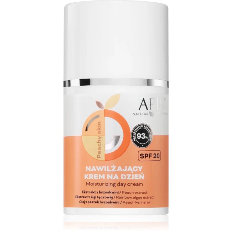 Apis Natural Cosmetics Peachy Skin nappali krém hidratáló hatással SPF 20 50 ml