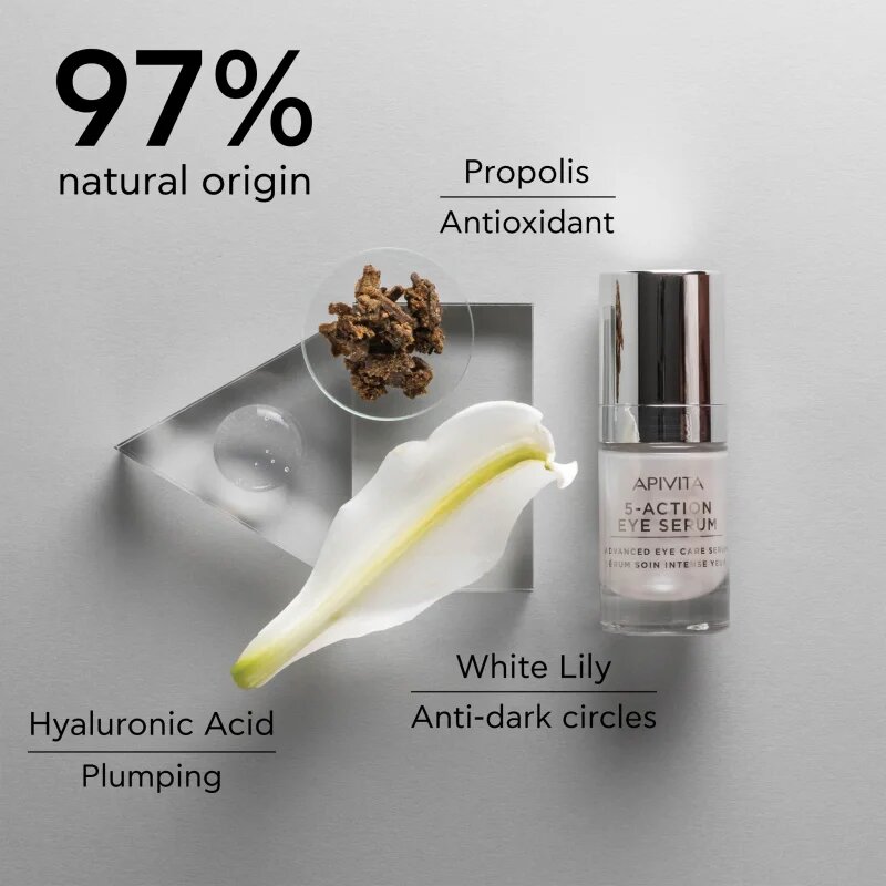 Apivita 5-Action Eye Serum intenzív szérum a szem köré 15 ml