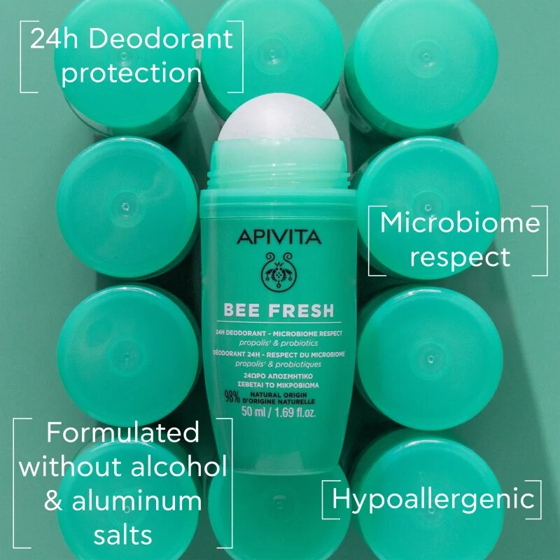 Apivita Bee Fresh Deodorant golyós dezodor az izzadás és a nem kívánt szagok ellen 50 ml