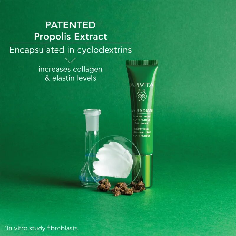Apivita Bee Radiant Eye Cream szemkrém a sötét karikák és ráncok csökkentésére 15 m