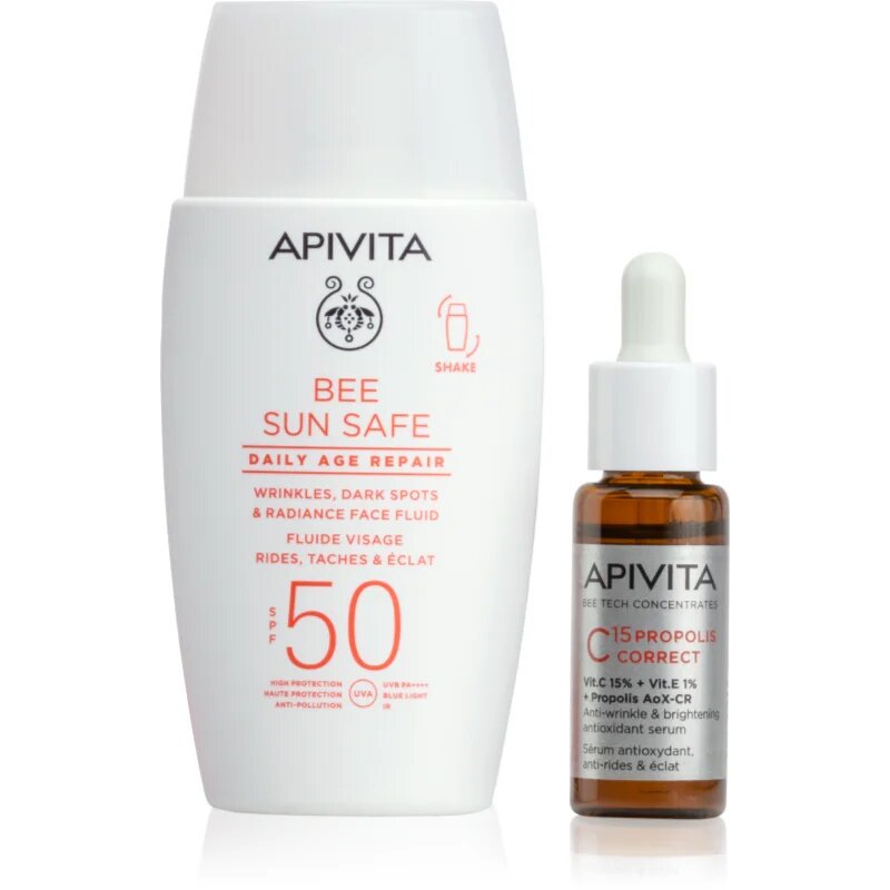 Apivita Bee Sun Safe Anti-Dark Spots Duo szett a pigment foltok ellen