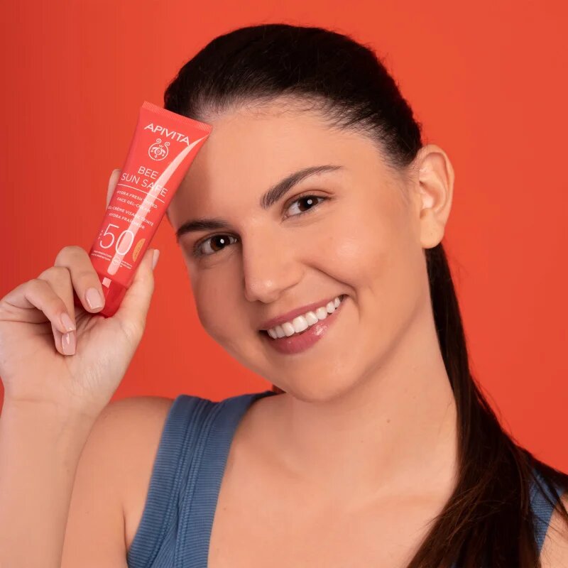 Apivita Bee Sun Safe Hydra Face Tinted Gel-Cream SPF50 tonizáló géles kérm SPF 50 50 ml
