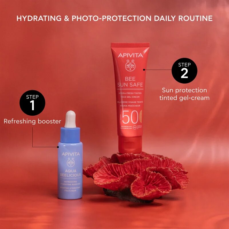 Apivita Bee Sun Safe Hydra Face Tinted Gel-Cream SPF50 tonizáló géles kérm SPF 50 50 ml